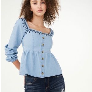 🌹HP🌹 NWT Aeropostale Embroidered Top